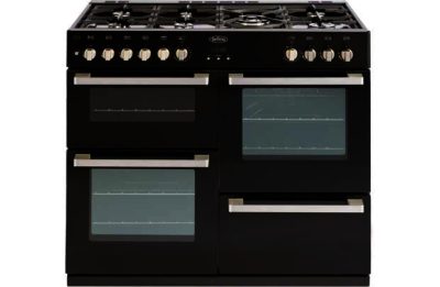 Belling DB4100DF Double Dual Fuel Range Cooker - Black